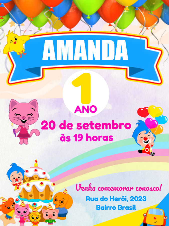 Convite Aniversário Herói do Coração para Editar Online Convite Aniversário Herói do Coração para Editar Online