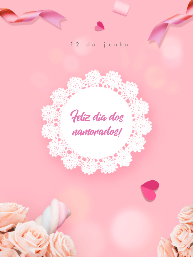 Post Dia dos Namorados Romântico para Editar Online Post Dia dos Namorados Romântico para Editar Online