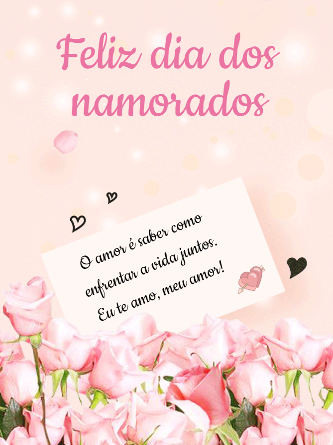 Post Dia dos Namorados com Rosas para Editar Online Post Dia dos Namorados com Rosas para Editar Online