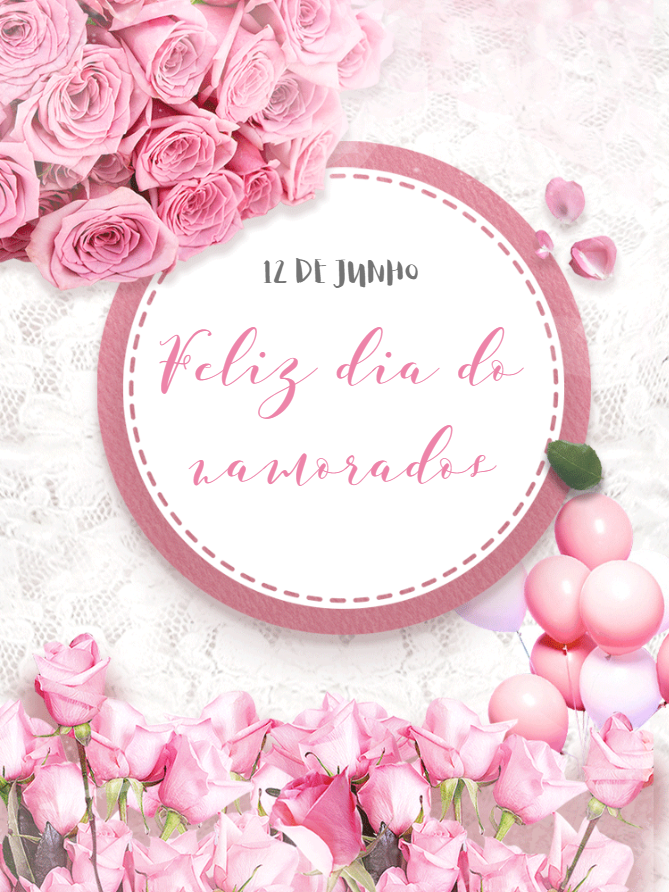 Post Dia dos Namorados com Rosas para Editar Online Post Dia dos Namorados com Rosas para Editar Online