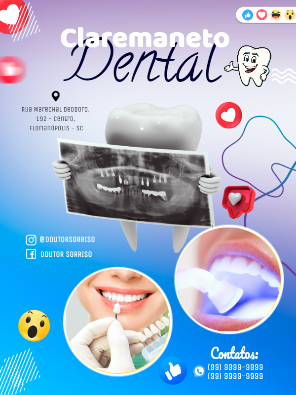 Folheto de Dentista Profissional para Editar Online Folheto de Dentista Profissional para Editar Online