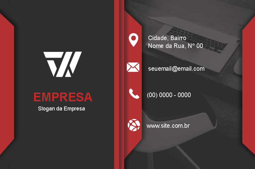 Cartão de Visita Abstrato e Moderno para Editar Online Cartão de Visita Abstrato e Moderno para Editar Online