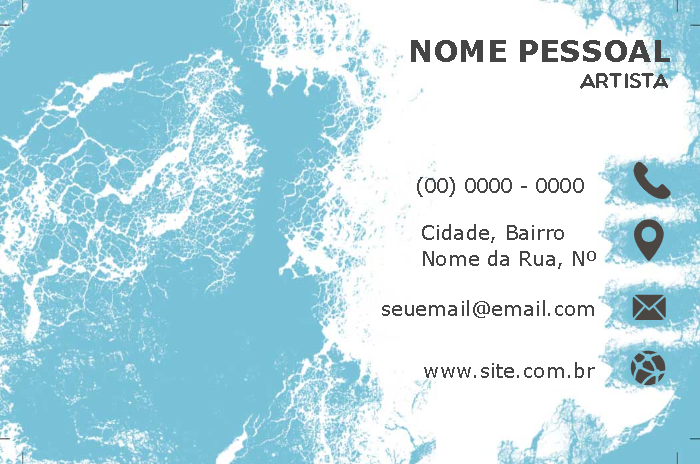 Cartão de Visita Criativo com Fundo Abstrato para Editar Cartão de Visita Criativo com Fundo Abstrato para Editar