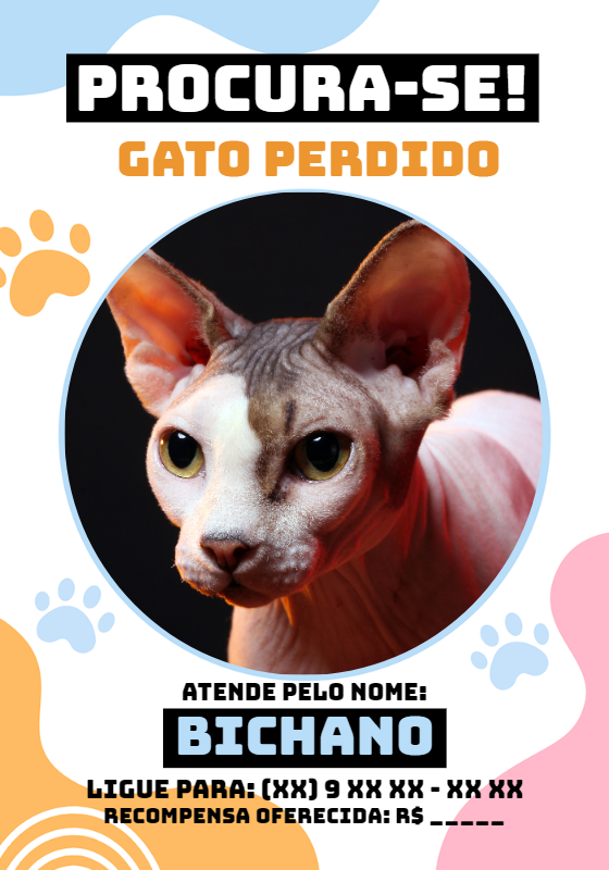 Cartaz de Animal Perdido com Foto para Editar Online Cartaz de Animal Perdido com Foto para Editar Online