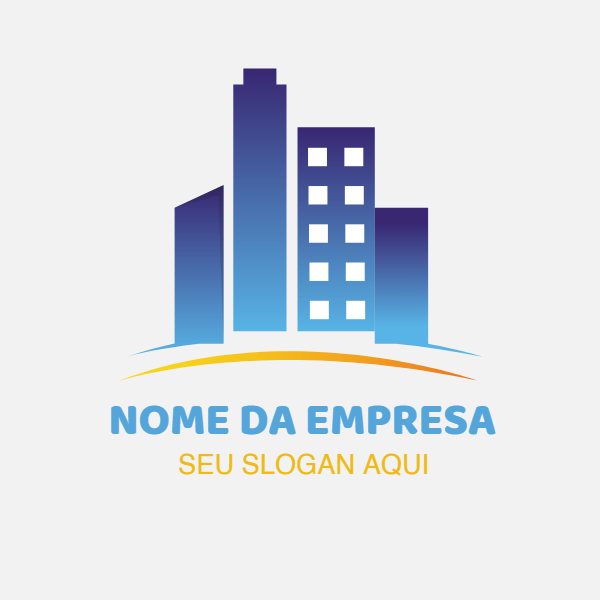 Logo para Imobiliária com Prédios Editável Online Logo para Imobiliária com Prédios Editável Online
