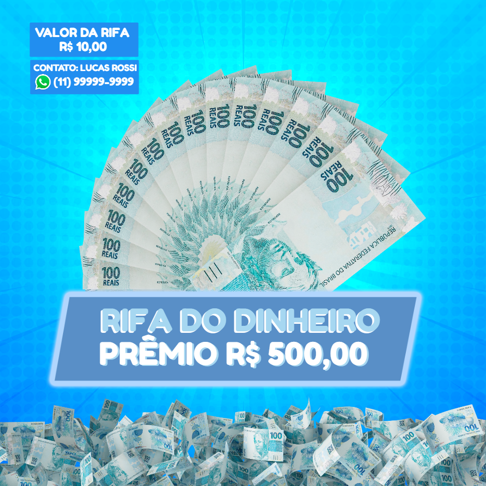 Modelo de Rifa de Dinheiro para Editar Online Modelo de Rifa de Dinheiro para Editar Online