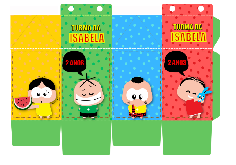 Caixa Milk Turma da Mônica Toy Editável para Festa Infantil Caixa Milk Turma da Mônica Toy Editável para Festa Infantil