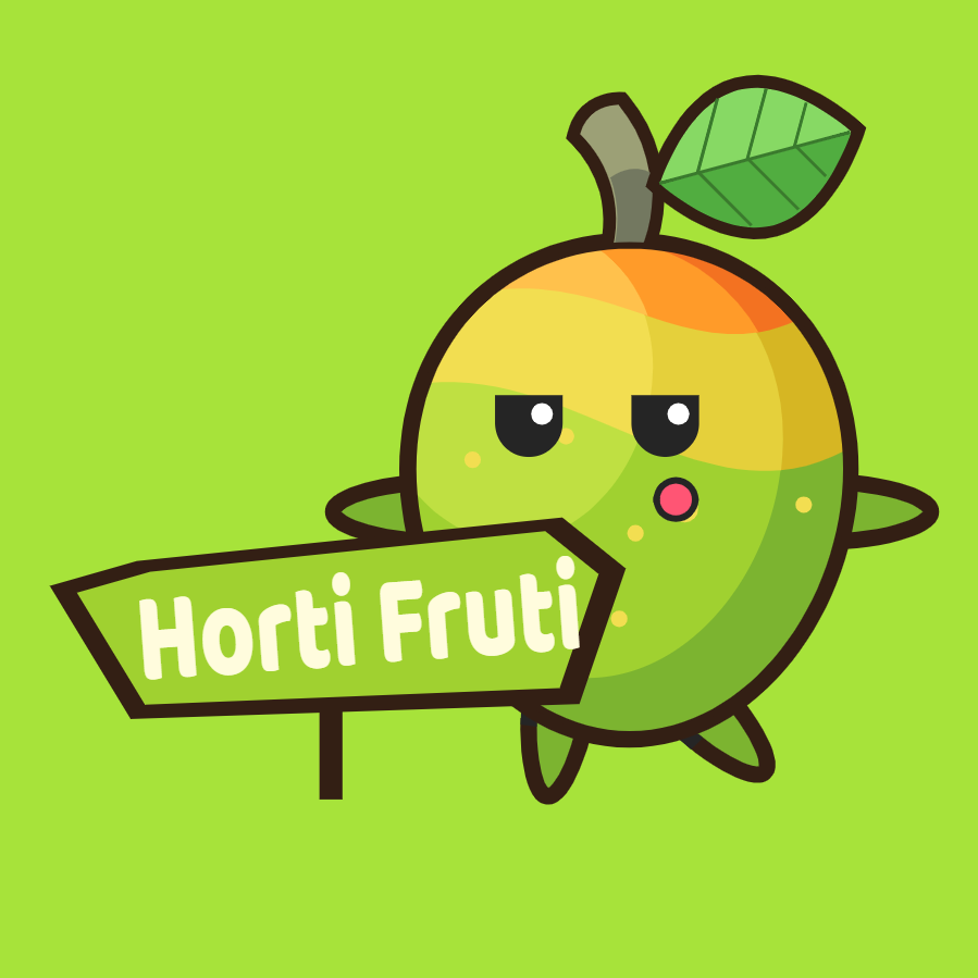 Logo Hortifruti com Mascote de Fruta para Editar Online Logo Hortifruti com Mascote de Fruta para Editar Online