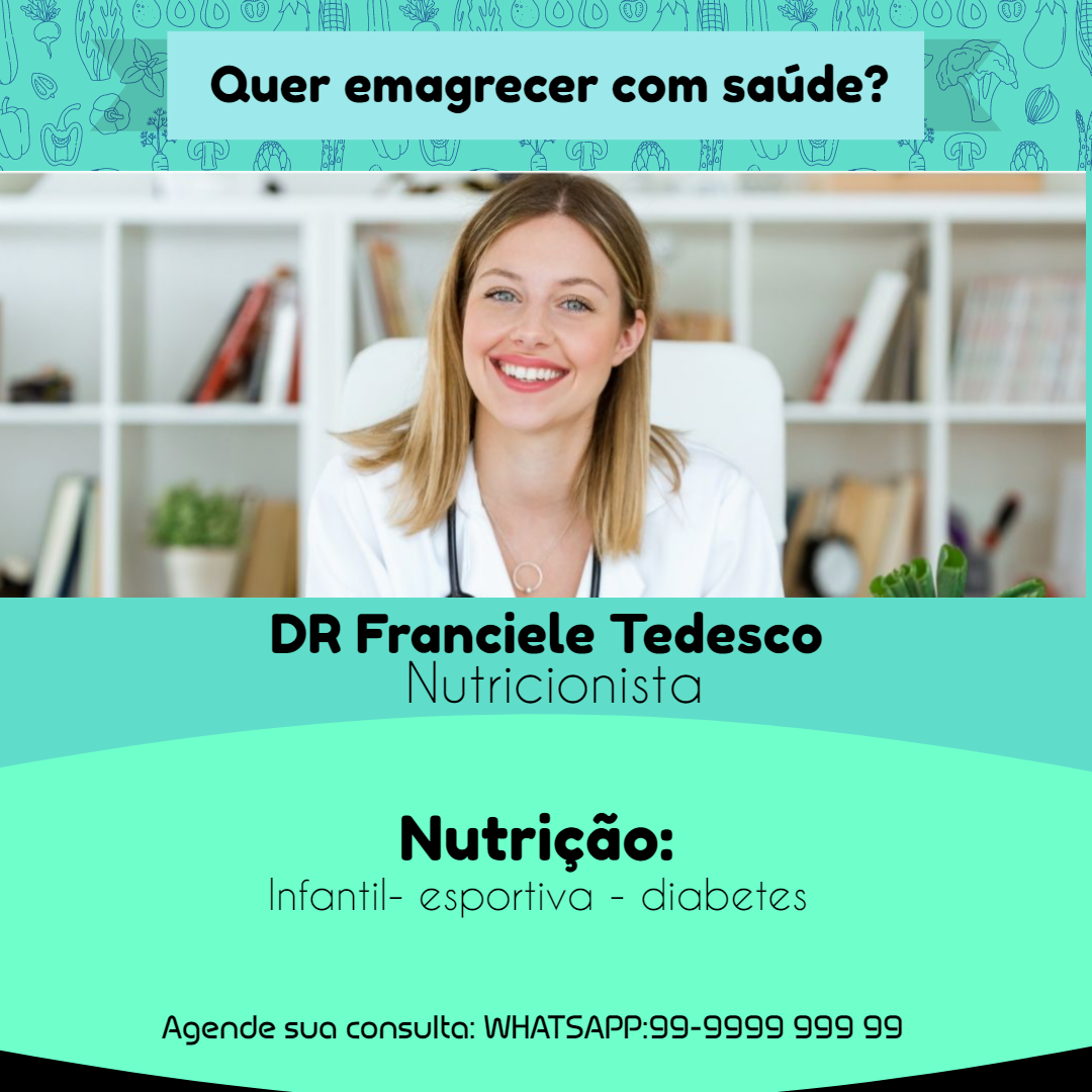 Post para Nutricionista com Foto para Editar e Divulgar Post para Nutricionista com Foto para Editar e Divulgar
