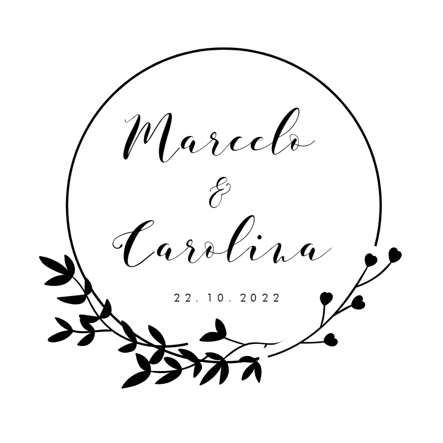 Logo de Casamento com Folhas para Editar e Baixar Logo de Casamento com Folhas para Editar e Baixar
