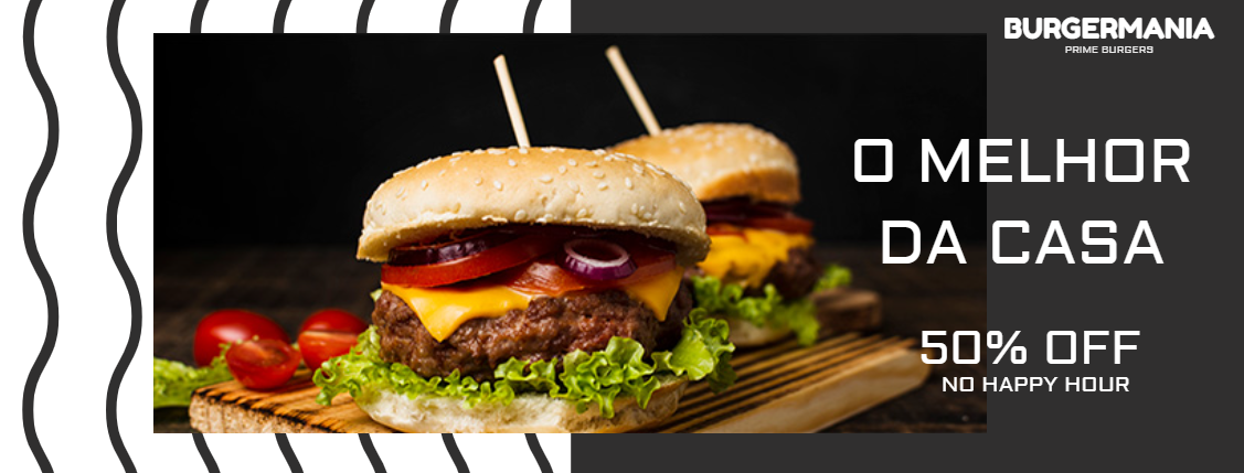 Banner de Oferta para Hamburgueria para Editar Online Banner de Oferta para Hamburgueria para Editar Online