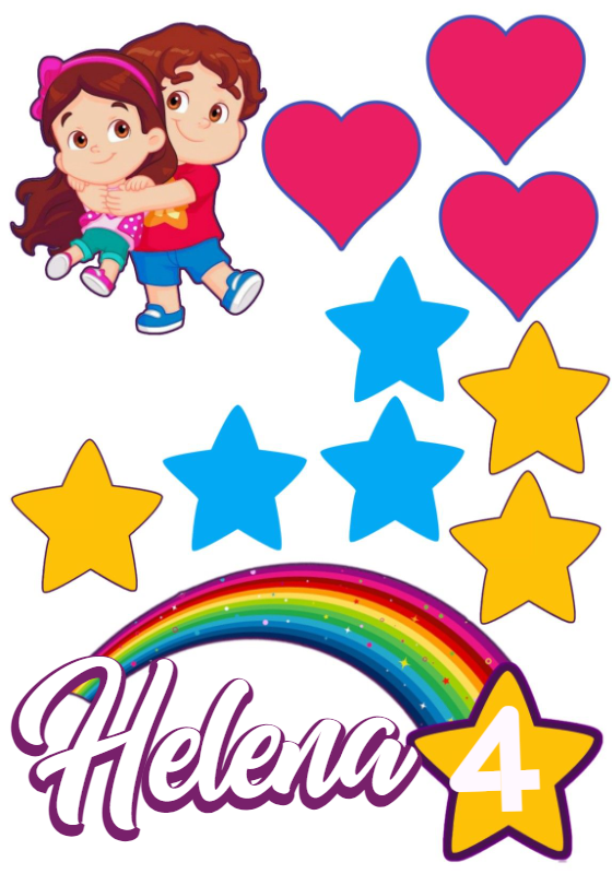 Topo de Bolo Maria Clara e JP Editável para Imprimir Topo de Bolo Maria Clara e JP Editável para Imprimir