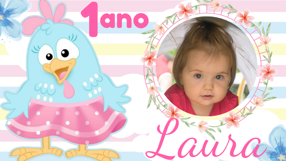 Painel Galinha Pintadinha Candy com Foto para Editar Online Painel Galinha Pintadinha Candy com Foto para Editar Online