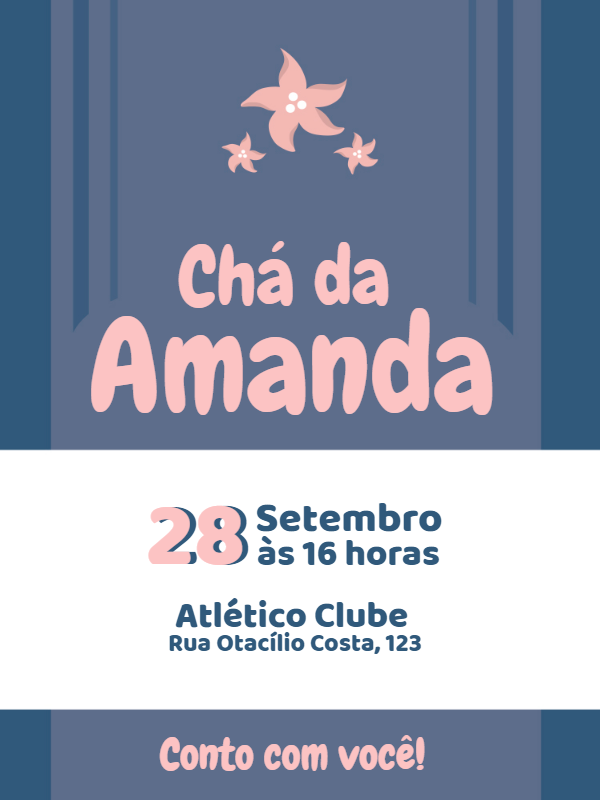 Convite Chá de Panela Fundo do Mar para Editar Online Convite Chá de Panela Fundo do Mar para Editar Online