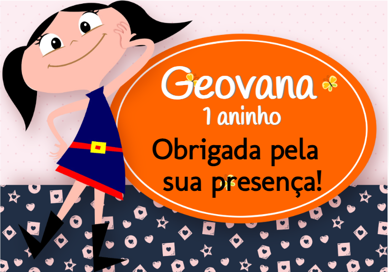 Cartão de Agradecimento Show da Luna para Editar Online Cartão de Agradecimento Show da Luna para Editar Online