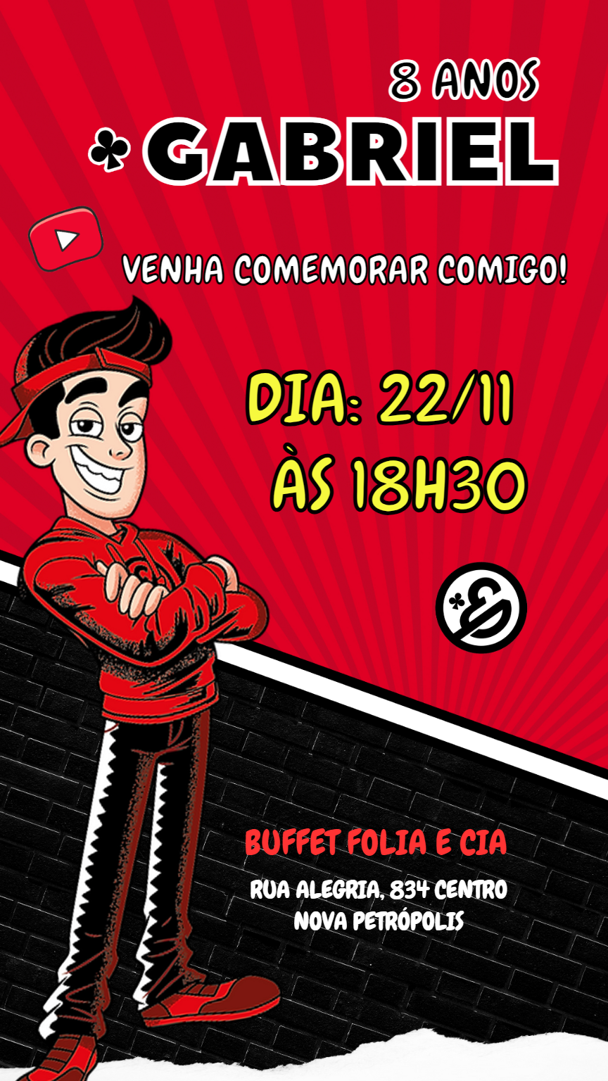 Convite de Aniversário Enaldinho para Editar Online e Imprimir Convite de Aniversário Enaldinho para Editar Online e Imprimir