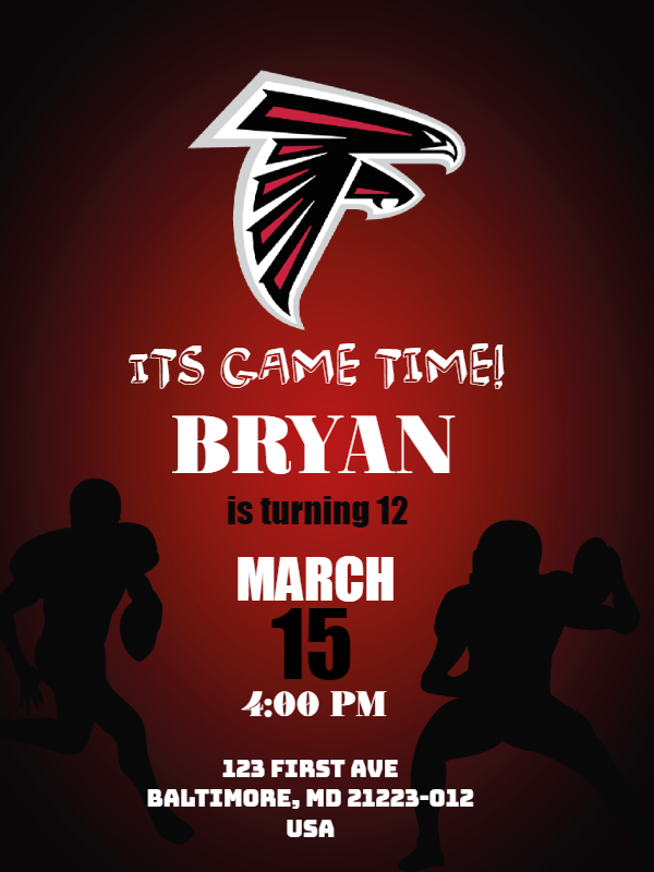 Football Team Birthday Invitation to Edit Online Football Team Birthday Invitation to Edit Online