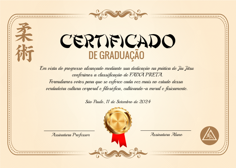 Certificado de Artes Marciais e Jiu Jitsu para Editar Online Certificado de Artes Marciais e Jiu Jitsu para Editar Online