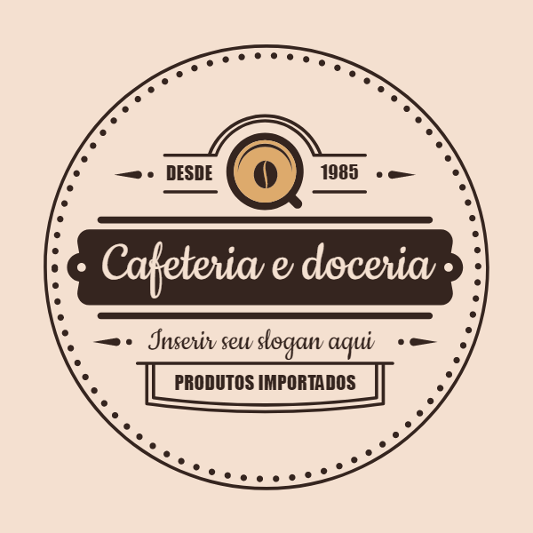 Logo para Cafeteria Estilo Vintage para Editar Online Logo para Cafeteria Estilo Vintage para Editar Online