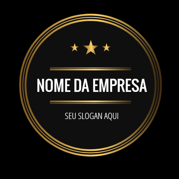 Logotipo Elegante Dourado para Empresa Editável Online Logotipo Elegante Dourado para Empresa Editável Online