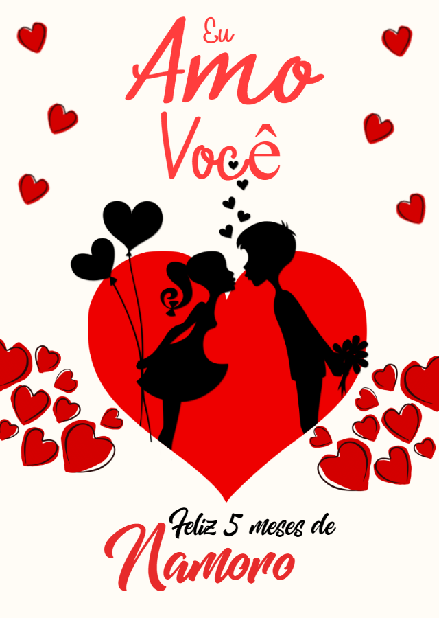 Arte Aniversário de Namoro Romântica para Editar Online Arte Aniversário de Namoro Romântica para Editar Online