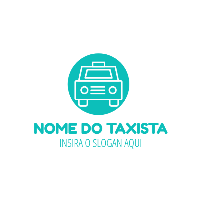Logo para Taxista Moderno e Profissional para Editar Online Logo para Taxista Moderno e Profissional para Editar Online