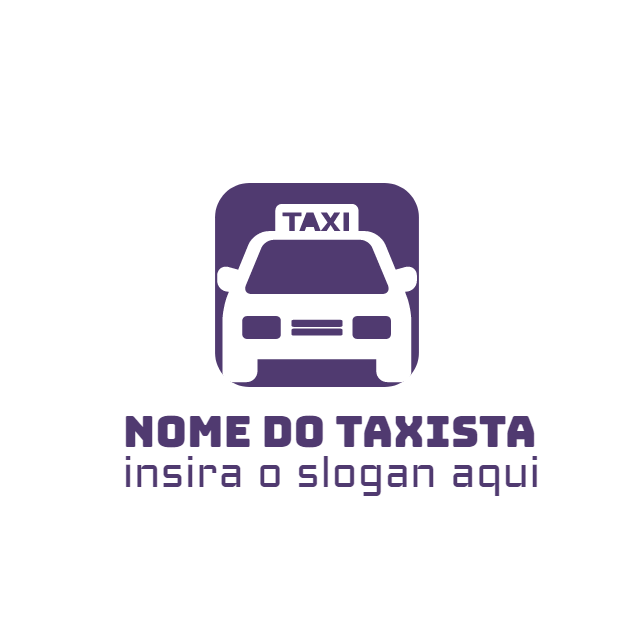 Logo Editável para Motorista de Táxi com Ícone Moderno Logo Editável para Motorista de Táxi com Ícone Moderno
