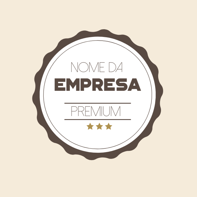 Logo Selo Premium para Empresa para Editar Online Logo Selo Premium para Empresa para Editar Online