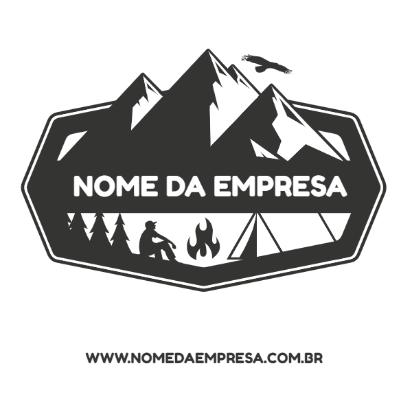 Logotipo Acampamento e Aventura para Editar Online Logotipo Acampamento e Aventura para Editar Online
