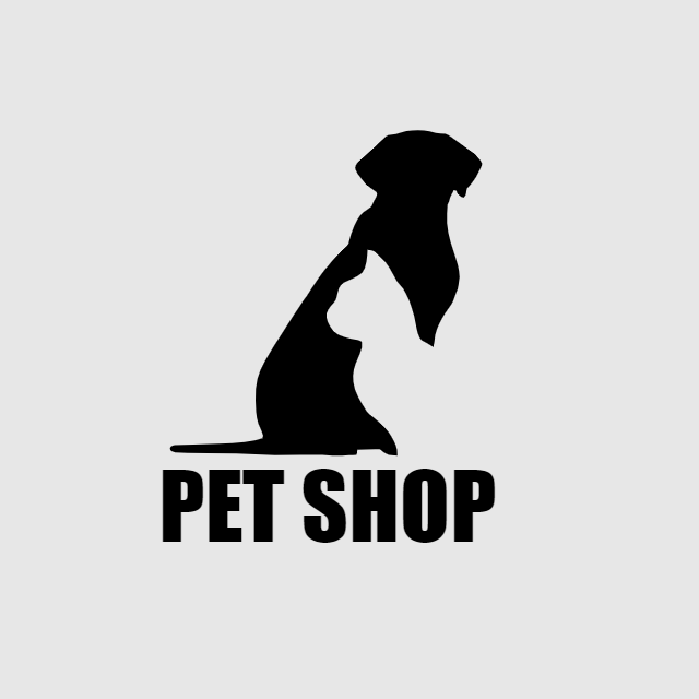 Logo Pet Shop Cão e Gato para Editar Online Logo Pet Shop Cão e Gato para Editar Online