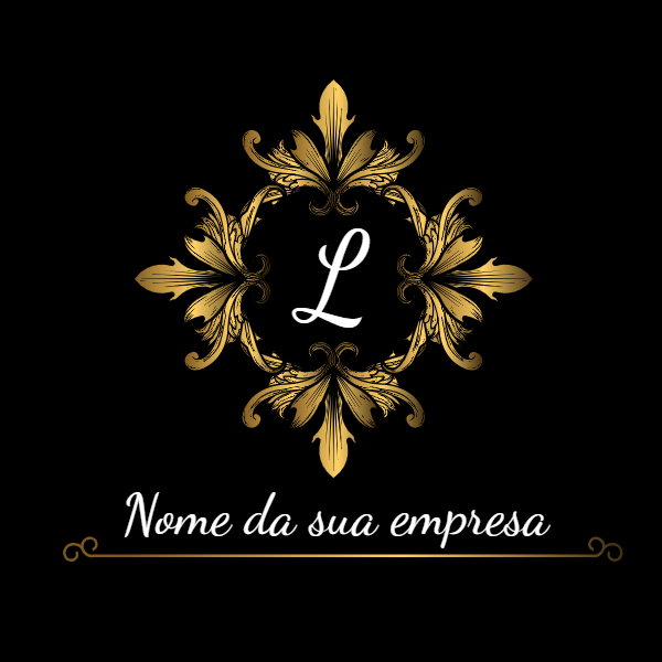 Logotipo Monograma Dourado Elegante para Editar Online Logotipo Monograma Dourado Elegante para Editar Online