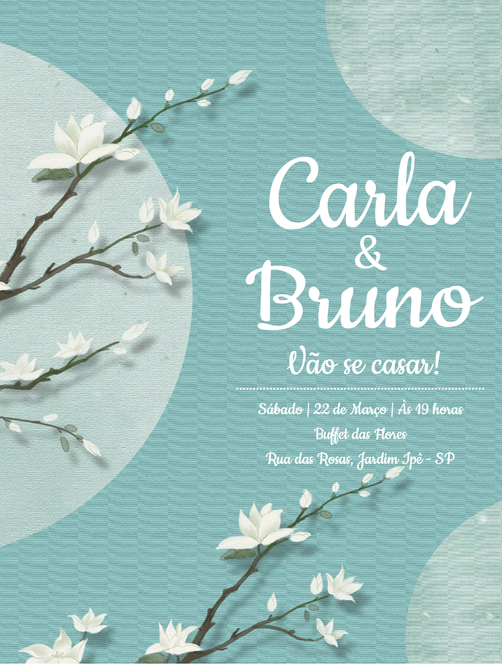 Convite de Casamento Floral Delicado para Editar Online Convite de Casamento Floral Delicado para Editar Online