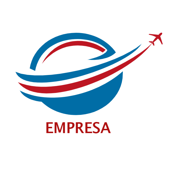 Logo de Viagem com Avião e Globo para Editar Online Logo de Viagem com Avião e Globo para Editar Online