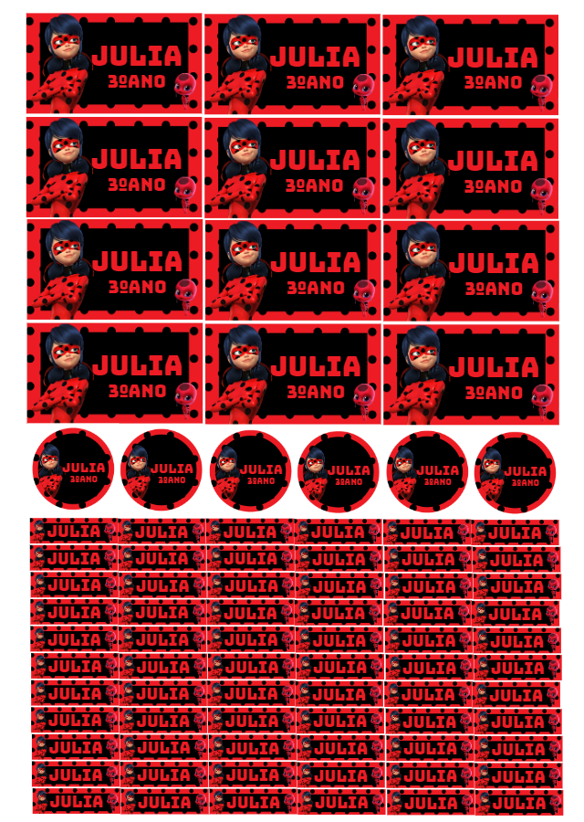 Etiqueta Escolar Lady Bug Miraculous para Editar Online Etiqueta Escolar Lady Bug Miraculous para Editar Online