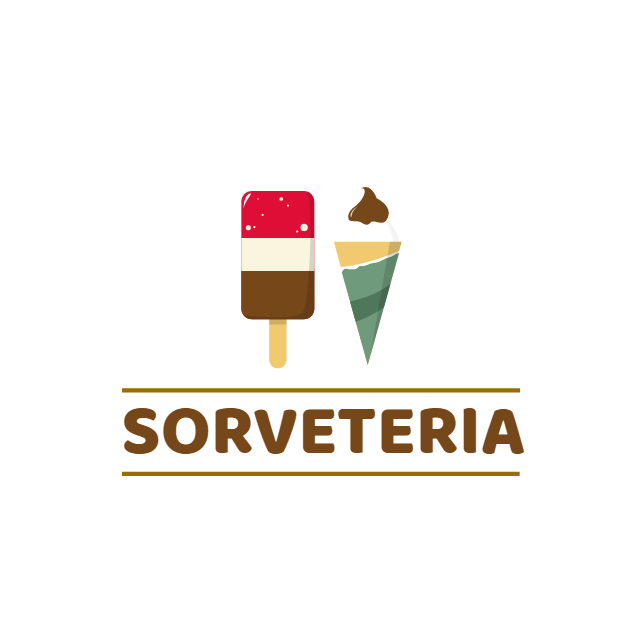 Logo para Sorveteria com Ícones para Editar Online Logo para Sorveteria com Ícones para Editar Online