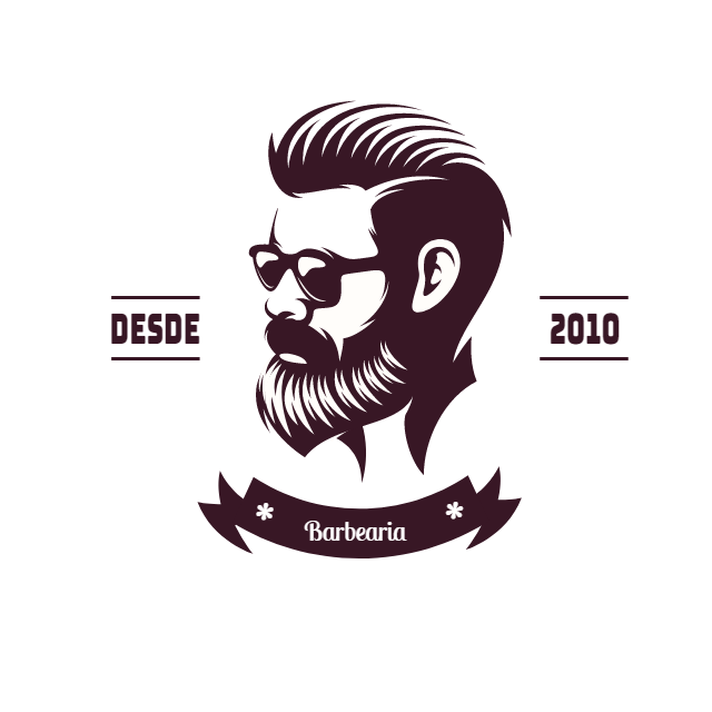 Logo de Barbearia com Estilo para Editar Online Logo de Barbearia com Estilo para Editar Online
