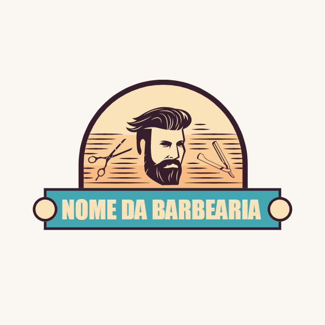Logo de Barbearia com Estilo Vintage para Editar Online Logo de Barbearia com Estilo Vintage para Editar Online