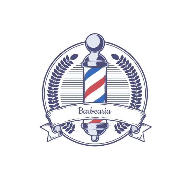 Logo para Barbearia Clássico para Editar Online Logo para Barbearia Clássico para Editar Online