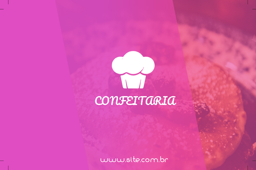Cartão de Visita Confeitaria Profissional para Editar Online Cartão de Visita Confeitaria Profissional para Editar Online