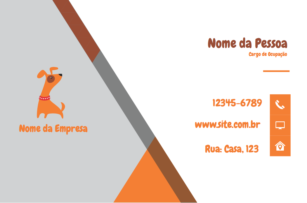 Cartão de Visita Pet Shop Moderno para Editar e Imprimir Cartão de Visita Pet Shop Moderno para Editar e Imprimir