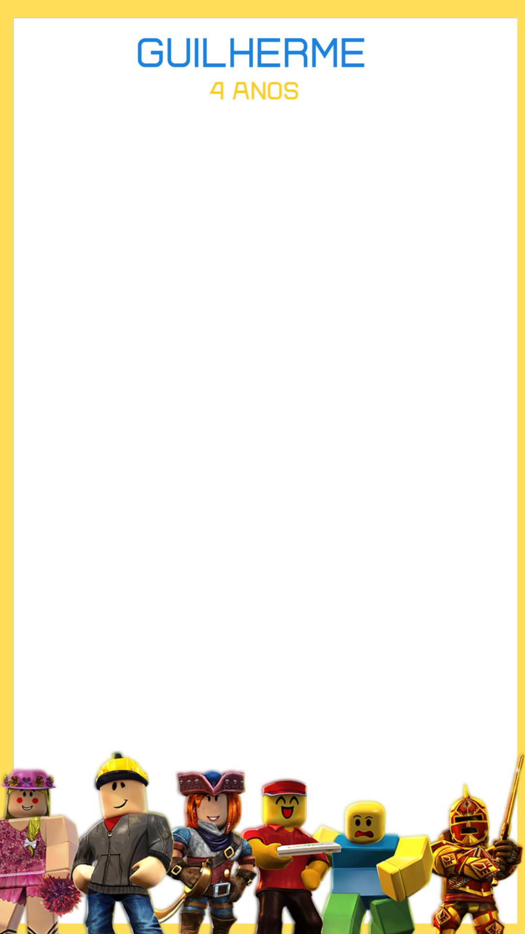 Moldura para Stories Aniversário Roblox para Editar Online Moldura para Stories Aniversário Roblox para Editar Online