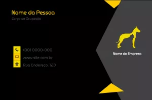 Cartão de visita para empresas Pet Shop