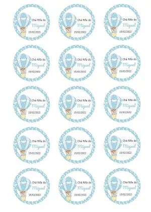 Tag chá rifa Ursinho Baloeiro