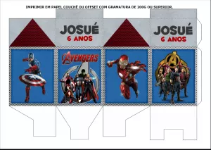 Caixa Milk Os Vingadores