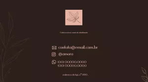 Cartão de visita digital Vestuário