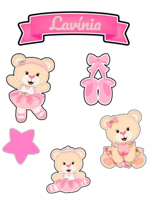 Topo de Bolo Bailarina