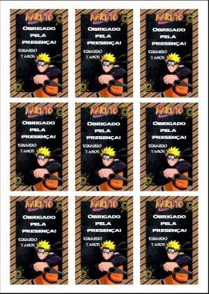 Tag aniversário Naruto