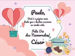 Cartão Dia dos Namorados