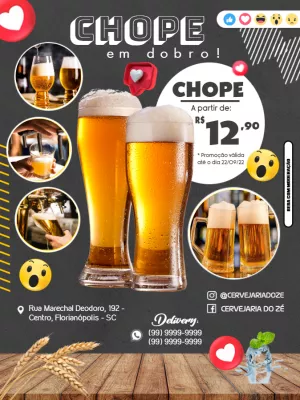 Folheto para Cervejaria