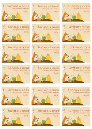 Tag aniversário Bosque Encantado